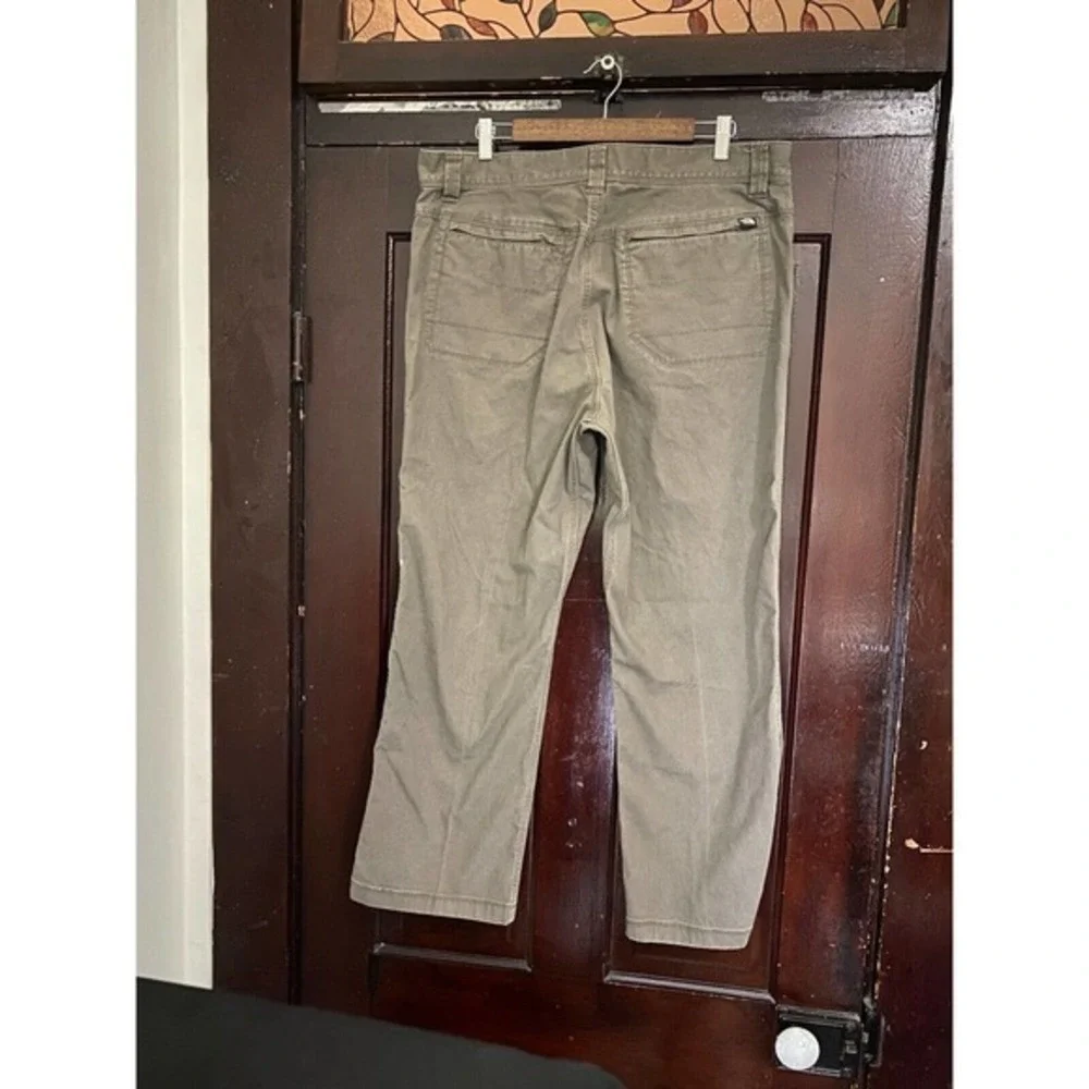 The North Face Mens Green Heavy Canvas Pants Size 38 Short Outdoor Field‎ Hiking